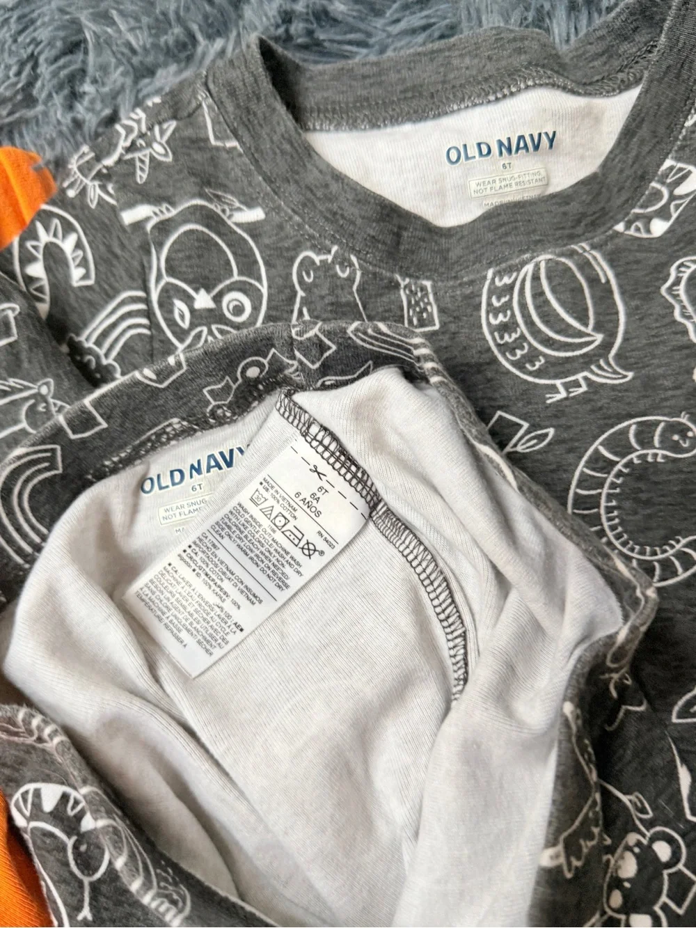 Boys 4T 100% cotton coord-set matching set pajama sleepwear / play casual
